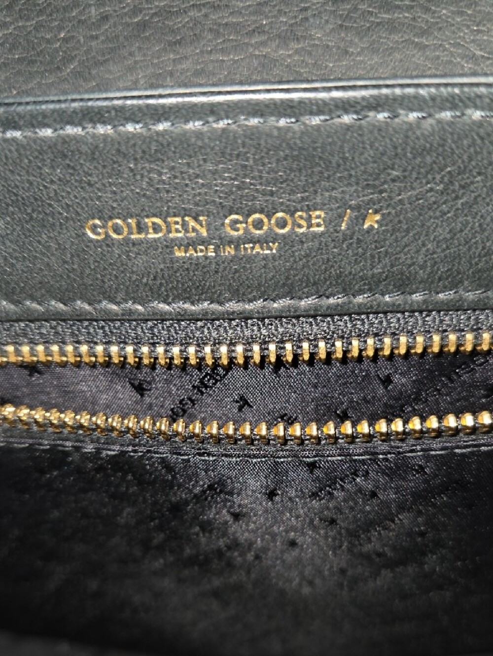 Golden Goose Sally Black Leather Crossbody Bag with Gold Buckle - Picture 6 of 10